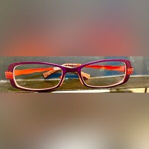 Jean LaFont Paris Purple and Red Glasses